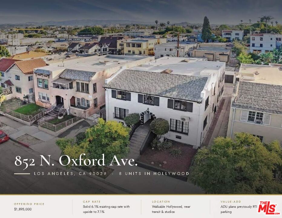 Property photo for 852 N Oxford Ave, Los Angeles, CA