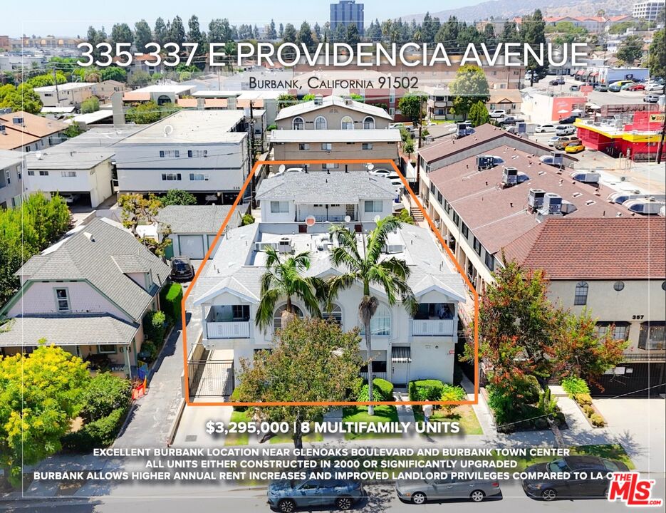 Property photo for 335 -337 E Providencia Ave, Burbank, CA